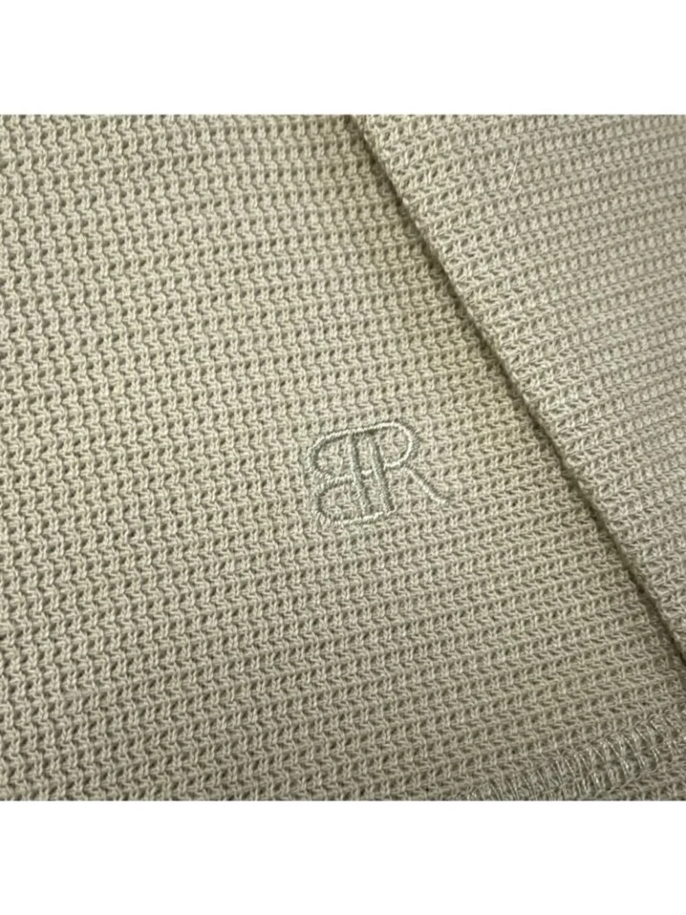 Banana Republic Men's L Beige Double Knit Crew Long Sleeve Sweatshirt e1719
